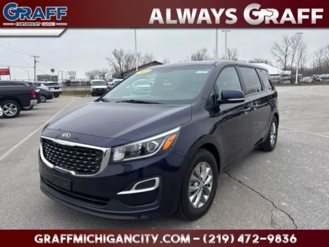 Blue 2021 Kia Sedona LX for sale in Michigan City, IN