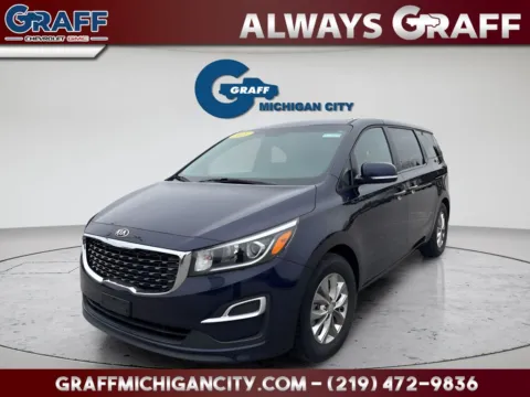 Blue 2021 Kia Sedona LX for sale in Michigan City, IN