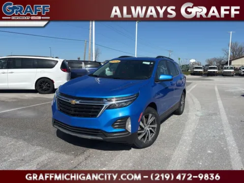 Blue 2024 Chevrolet Equinox LT for sale in Michigan City, IN