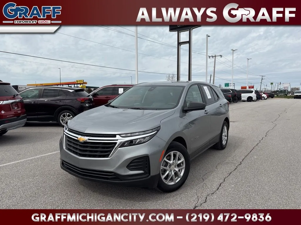 Gray 2024 Chevrolet Equinox LS for sale in Michigan City, IN