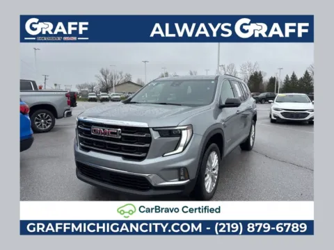 Gray 2024 GMC Acadia Elevation for sale in Michigan City, IN