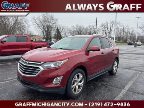 Red 2019 Chevrolet Equinox LT for sale in Michigan City, IN