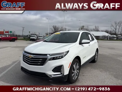 White 2022 Chevrolet Equinox Premier for sale in Michigan City, IN