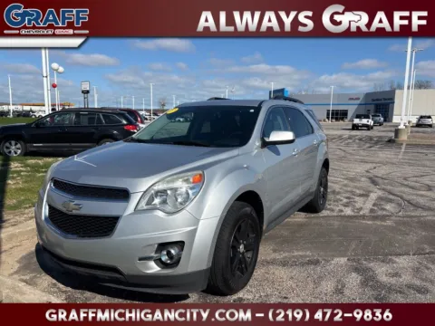 Silver 2015 Chevrolet Equinox LT for sale in Michigan City, IN