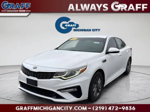 White 2020 Kia Optima LX for sale in Michigan City, IN