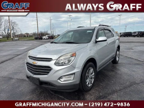 Silver 2017 Chevrolet Equinox LT for sale in Michigan City, IN
