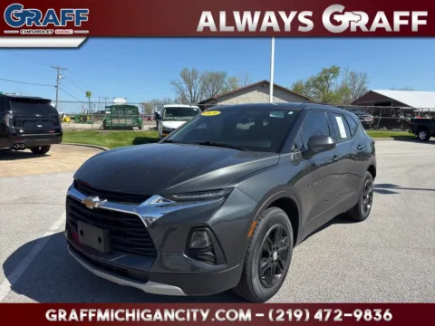 Gray 2020 Chevrolet Blazer LT for sale in Michigan City, IN