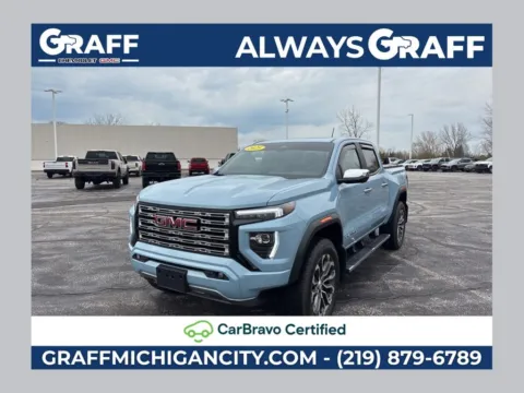 Blue 2025 GMC Canyon Denali for sale in Michigan City, IN