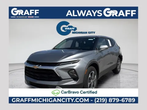 Gray 2025 Chevrolet Blazer LT for sale in Michigan City, IN
