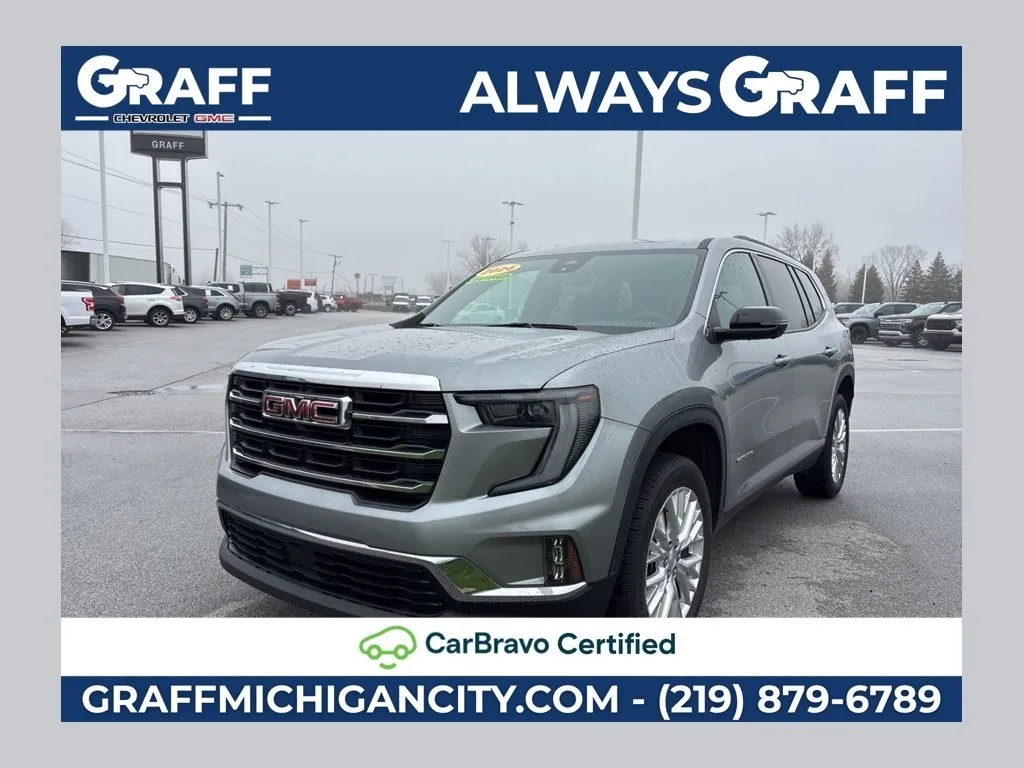 Gray 2024 GMC Acadia Elevation for sale in Michigan City, IN