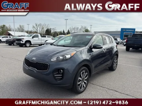 Blue 2019 Kia Sportage EX for sale in Michigan City, IN
