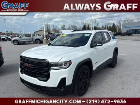 White 2023 GMC Acadia SLT for sale in Michigan City, IN