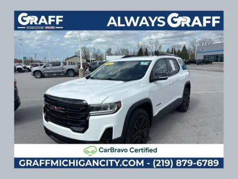 White 2023 GMC Acadia SLT for sale in Michigan City, IN