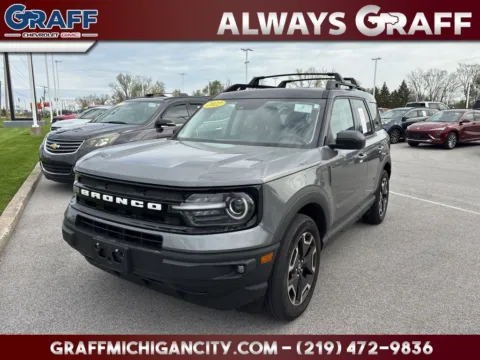 Gray 2022 Ford Bronco Sport Outer Banks for sale in Michigan City, IN