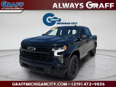 Black 2023 Chevrolet Silverado 1500 RST for sale in Michigan City, IN