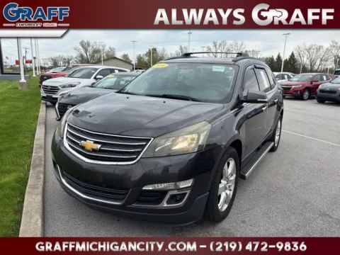 Gray 2016 Chevrolet Traverse LT for sale in Michigan City, IN