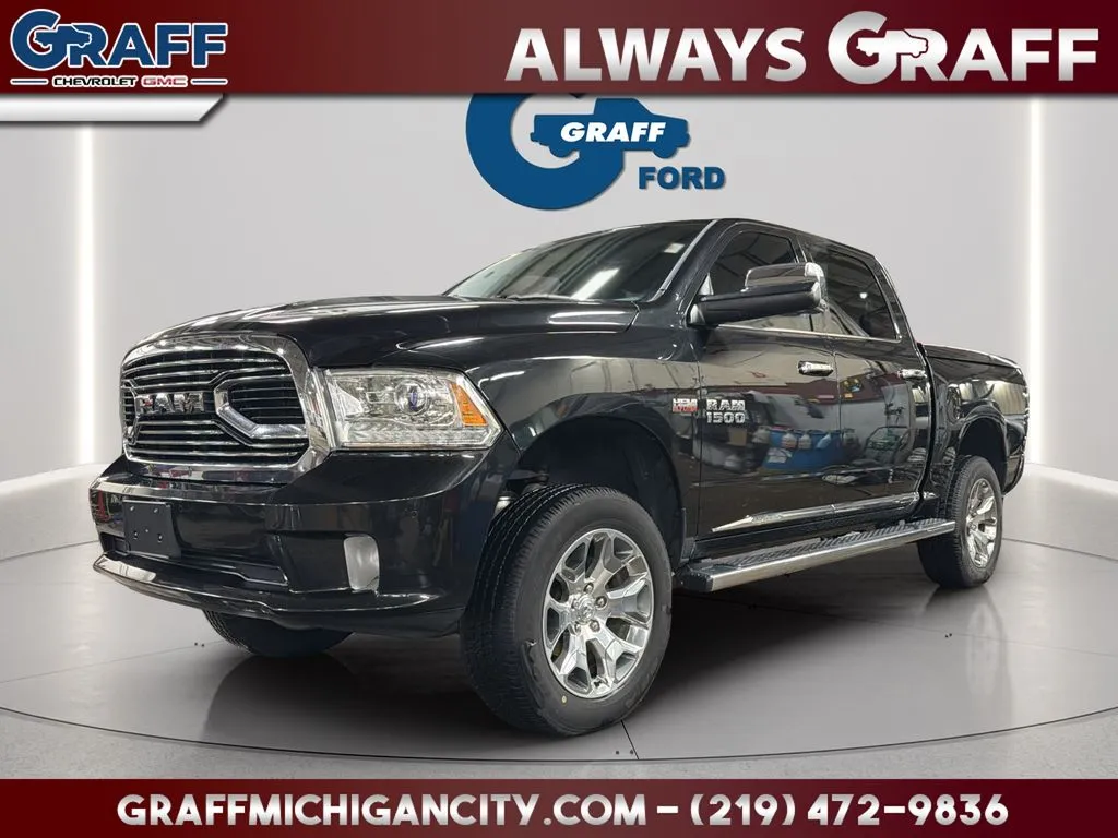 Black 2017 Ram 1500 Laramie Longhorn for sale in Michigan City, IN