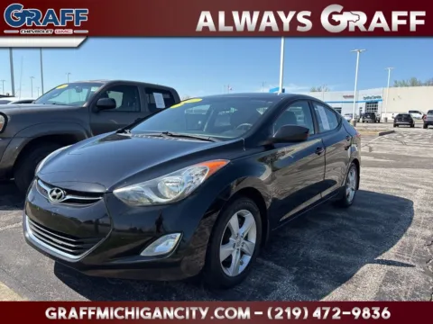 Black 2012 Hyundai Elantra GLS for sale in Michigan City, IN