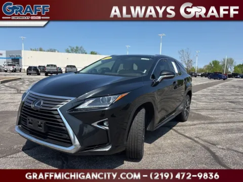 Black 2018 Lexus RX 450hL Premium for sale in Michigan City, IN