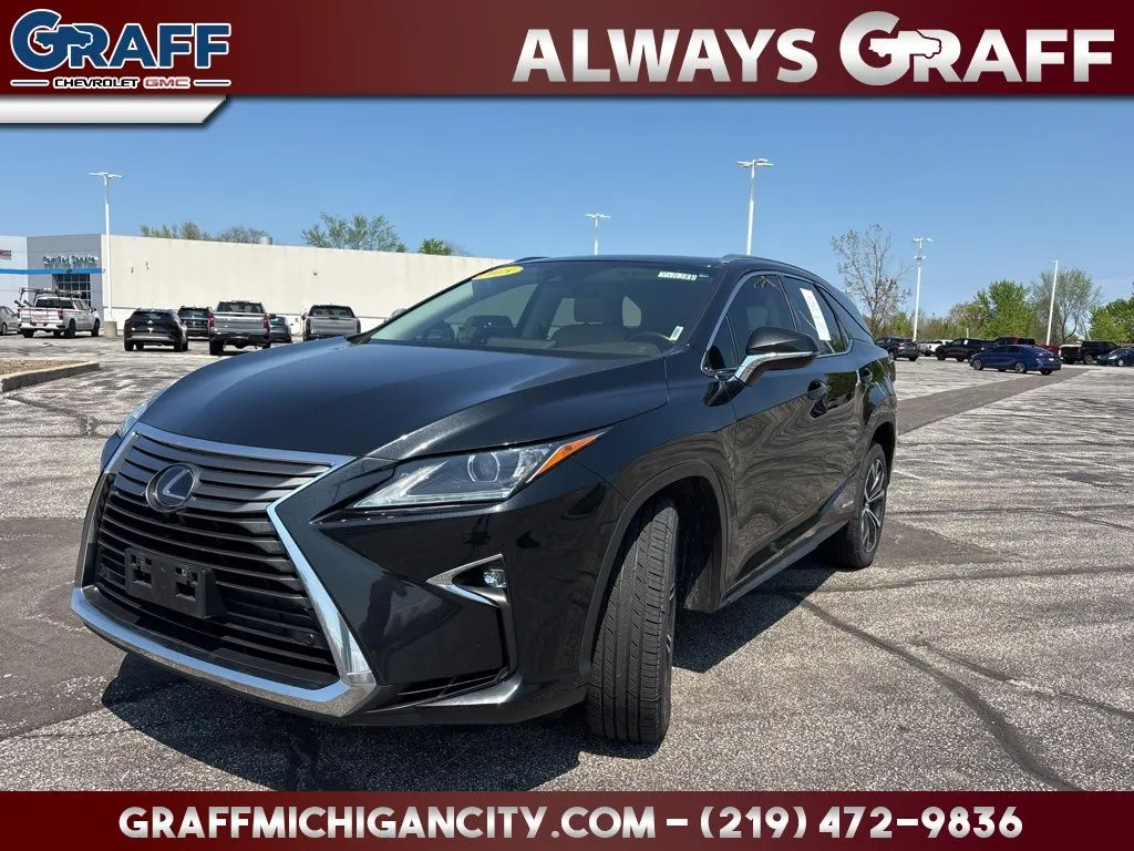 Black 2018 Lexus RX 450hL Premium for sale in Michigan City, IN