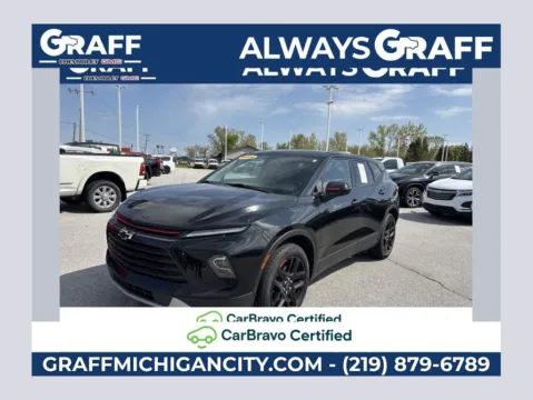 Black 2024 Chevrolet Blazer LT for sale in Michigan City, IN