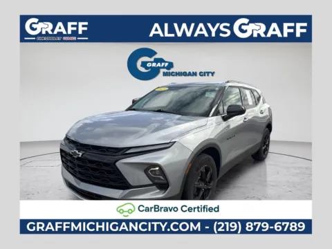 Gray 2023 Chevrolet Blazer LT for sale in Michigan City, IN