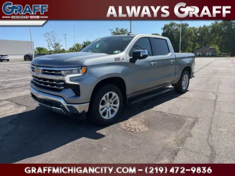 Gray 2024 Chevrolet Silverado 1500 LTZ for sale in Michigan City, IN