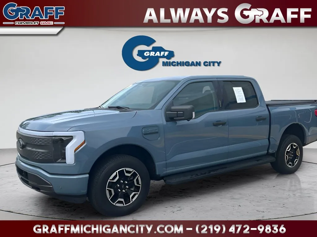 Gray 2023 Ford F-150 Lightning XLT for sale in Michigan City, IN
