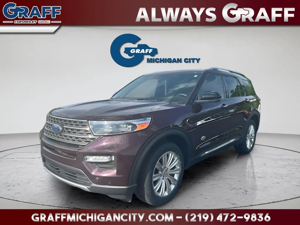 Red 2023 Ford Explorer King Ranch for sale in Michigan City, IN