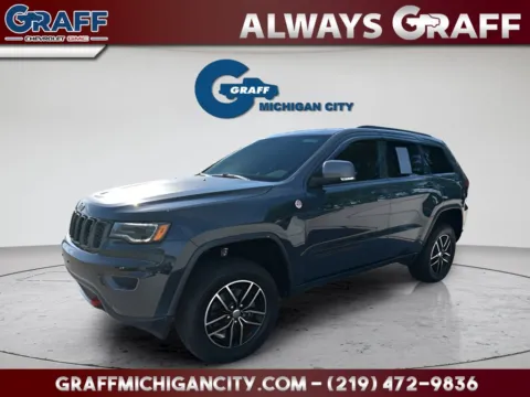 Gray 2017 Jeep Grand Cherokee Trailhawk for sale in Michigan City, IN