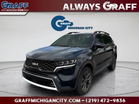 Black 2023 Kia Sorento X-Line SX Prestige for sale in Michigan City, IN