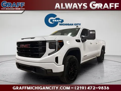 White 2025 GMC Sierra 1500 Elevation for sale in Michigan City, IN