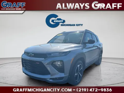 Gray 2023 Chevrolet TrailBlazer RS for sale in Michigan City, IN