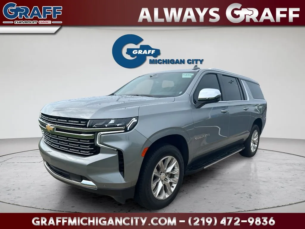 Gray 2024 Chevrolet Suburban Premier for sale in Michigan City, IN