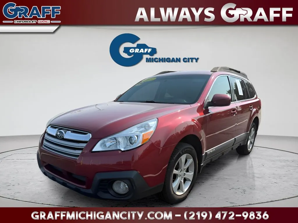 Red 2013 Subaru Outback 2.5i Premium for sale in Michigan City, IN