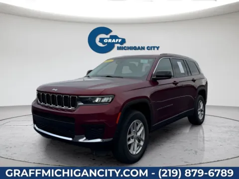 Red 2023 Jeep Grand Cherokee L Laredo for sale in Michigan City, IN