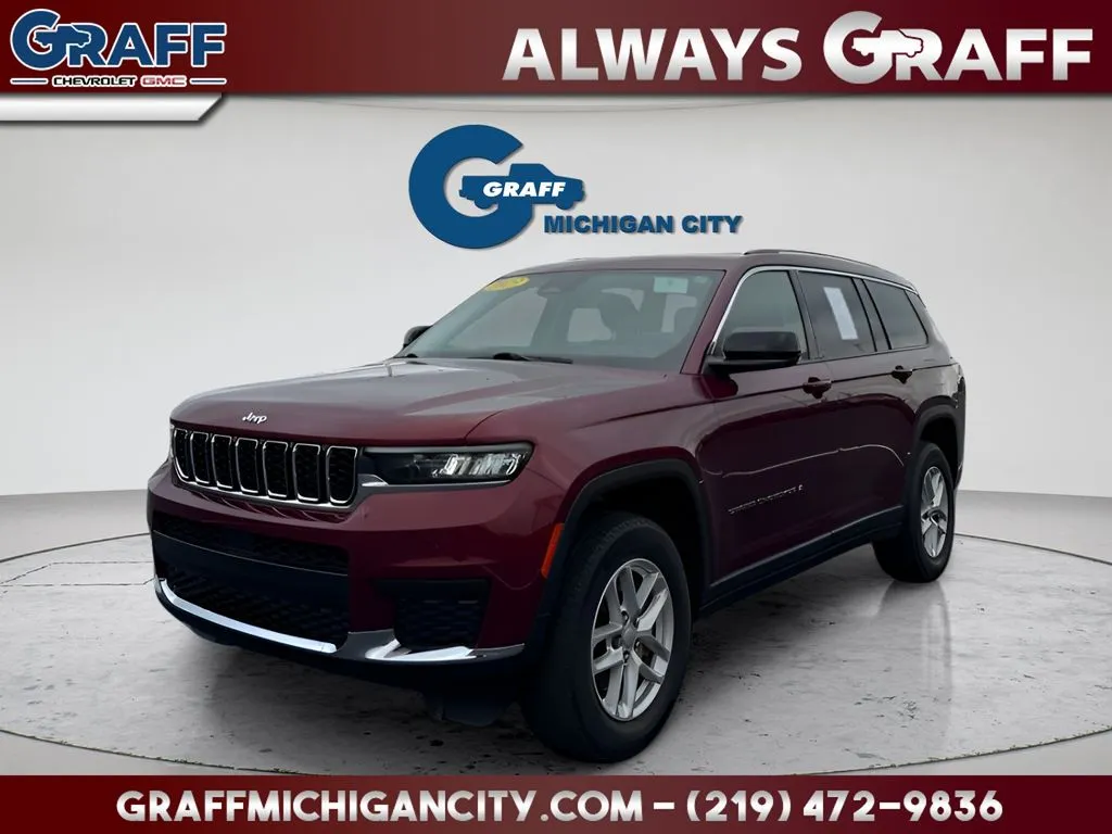Red 2023 Jeep Grand Cherokee L Laredo for sale in Michigan City, IN