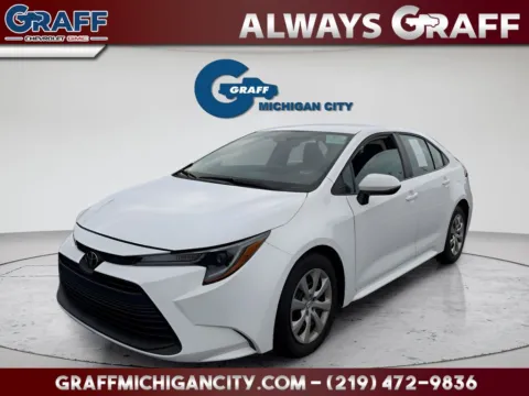 White 2025 Toyota Corolla LE for sale in Michigan City, IN