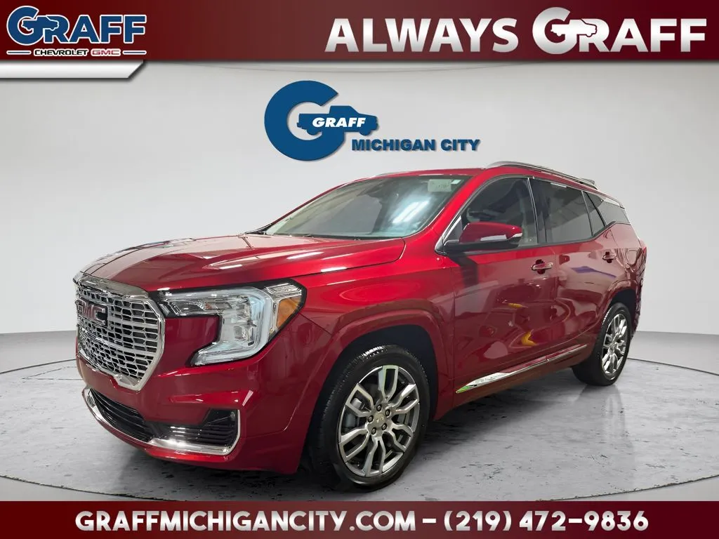 Red 2023 GMC Terrain Denali for sale in Michigan City, IN