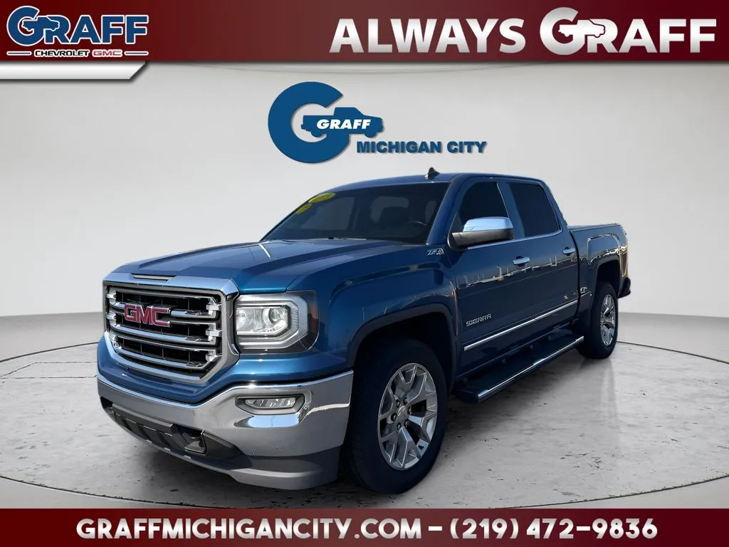 Blue 2018 GMC Sierra 1500 SLT for sale in Michigan City, IN