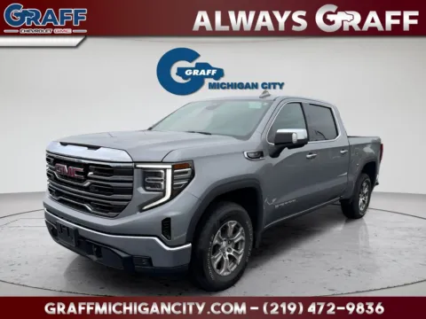 Gray 2025 GMC Sierra 1500 SLT for sale in Michigan City, IN