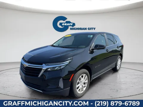 Black 2024 Chevrolet Equinox LT for sale in Michigan City, IN