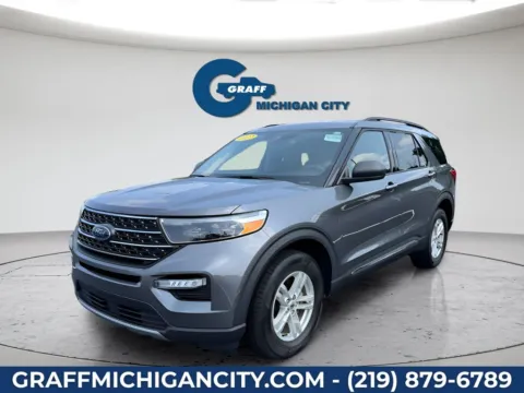 Gray 2022 Ford Explorer XLT for sale in Michigan City, IN