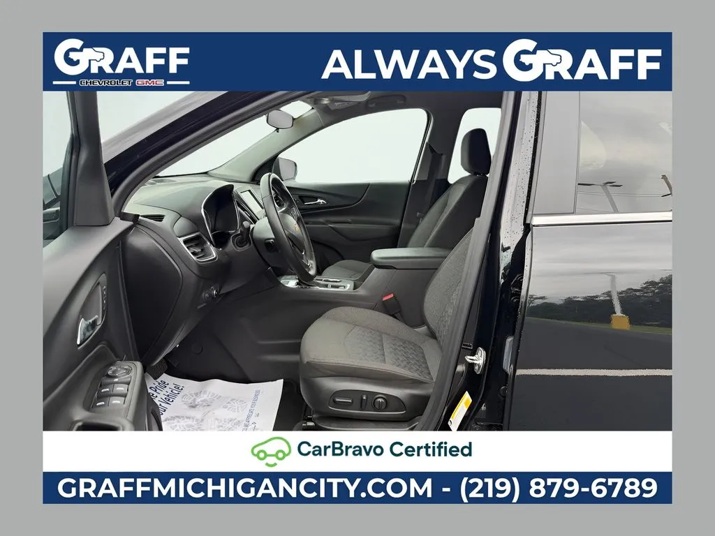 Black 2024 Chevrolet Equinox LT for sale in Michigan City, IN