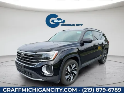 Black 2026 Volkswagen Atlas 2.0T SE w/Technology for sale in Michigan City, IN