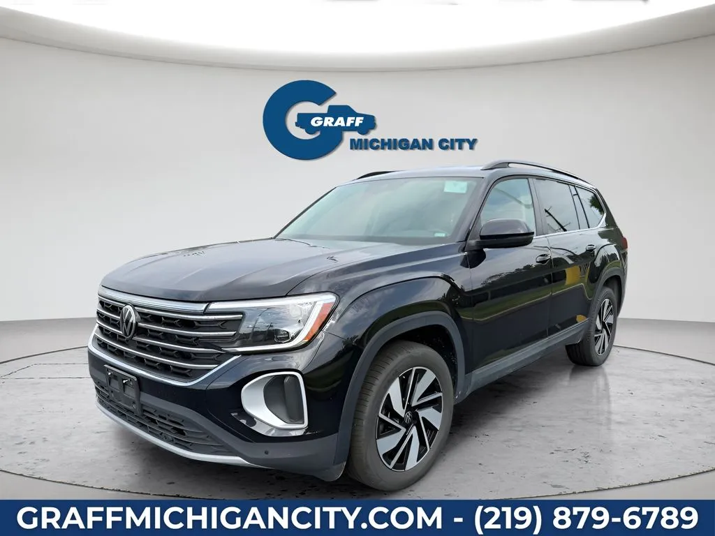Black 2026 Volkswagen Atlas 2.0T SE w/Technology for sale in Michigan City, IN