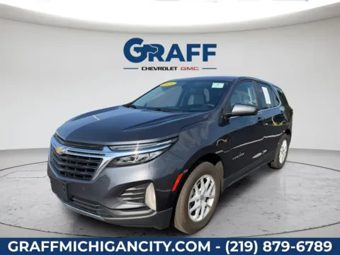 Gray 2023 Chevrolet Equinox LT for sale in Michigan City, IN