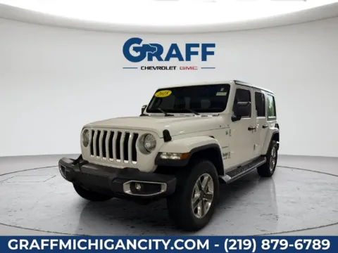 White 2018 Jeep Wrangler Unlimited Sahara for sale in Michigan City, IN
