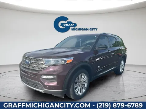 Red 2023 Ford Explorer King Ranch for sale in Michigan City, IN