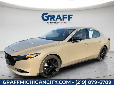 Beige 2024 Mazda Mazda3 2.5 Carbon Turbo for sale in Michigan City, IN